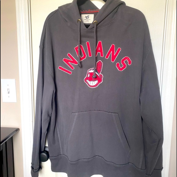 Banner Supply Co Other - Cleveland Indians Guardians Charcoal Gray Hooded Sweatshirt by Banner Supply Co